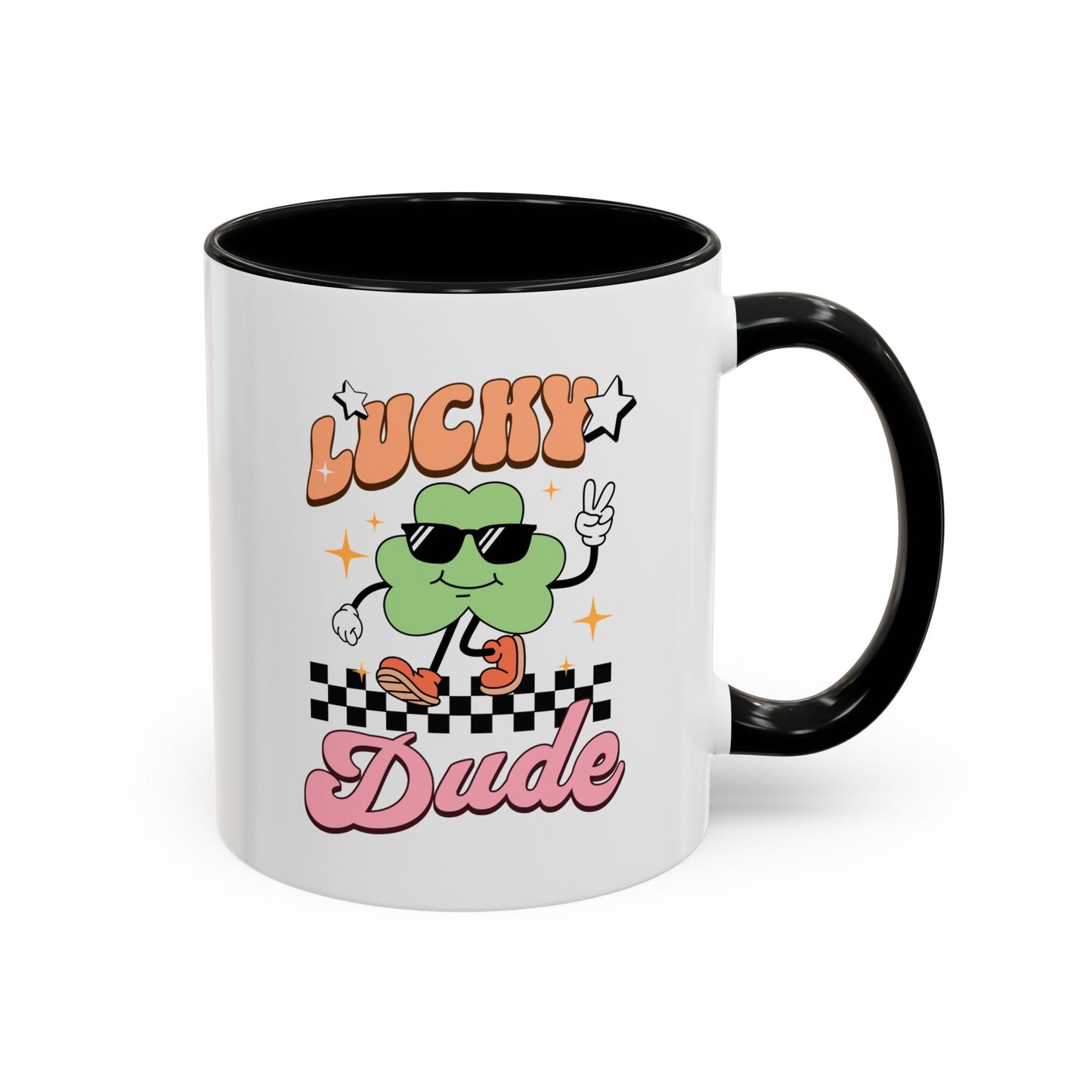 Lucky Dude Accent Coffee Mug