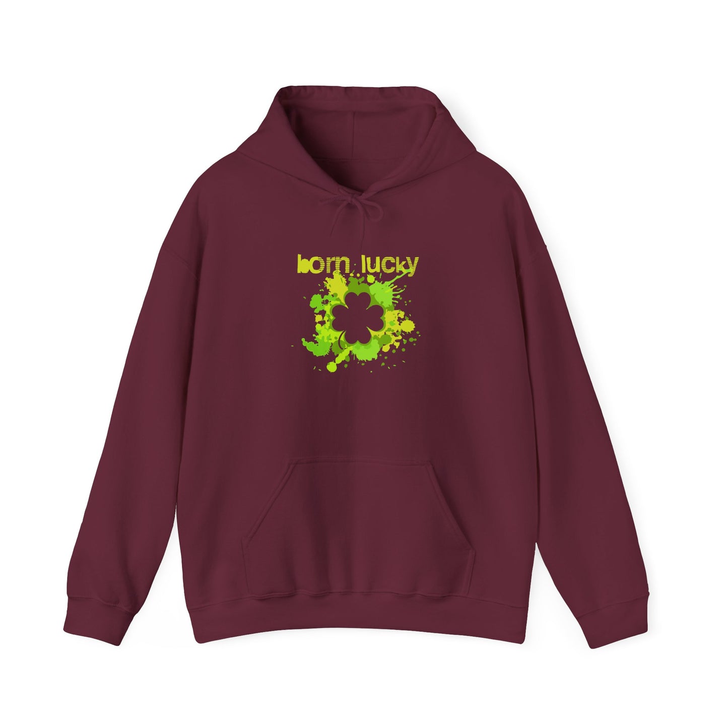 Born Lucky Unisex Heavy Blend Hoodie - St. Patrick's Day Sweatshirt