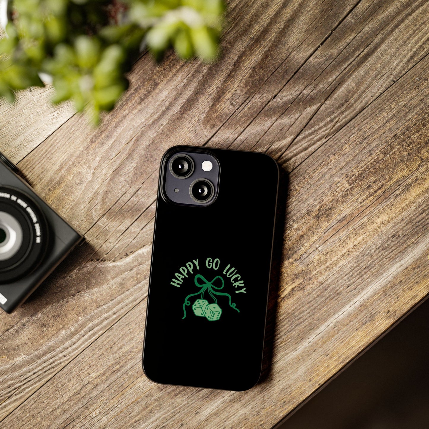 Happy Go Lucky Slim Phone Cases