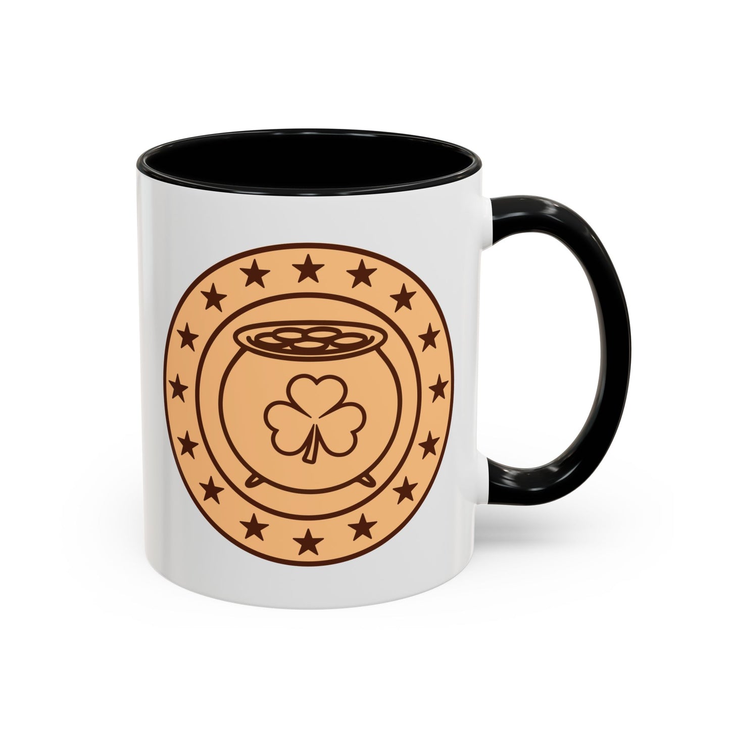 Lucky Coin Accent Coffee Mug