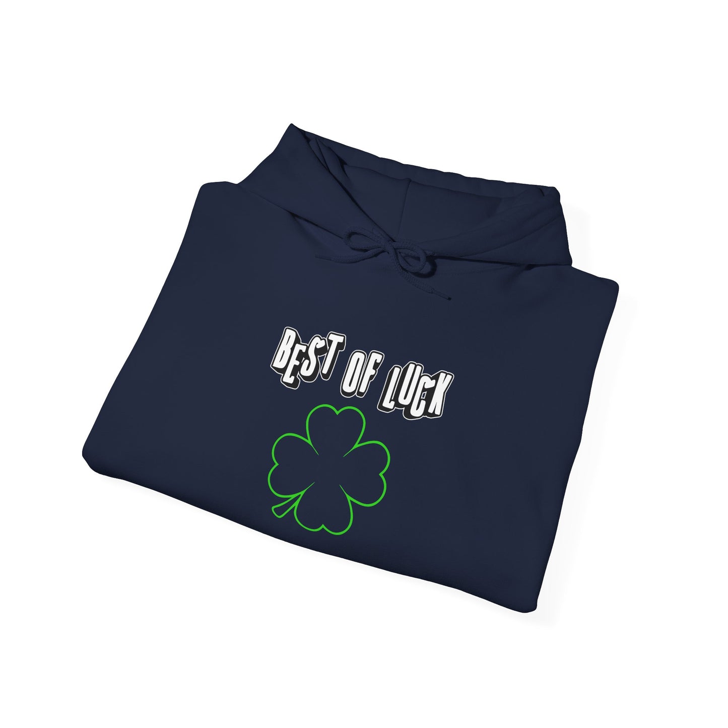 Best of Luck Clover Hoodie - Unisex Heavy Blend Sweatshirt for St. Patrick's Day