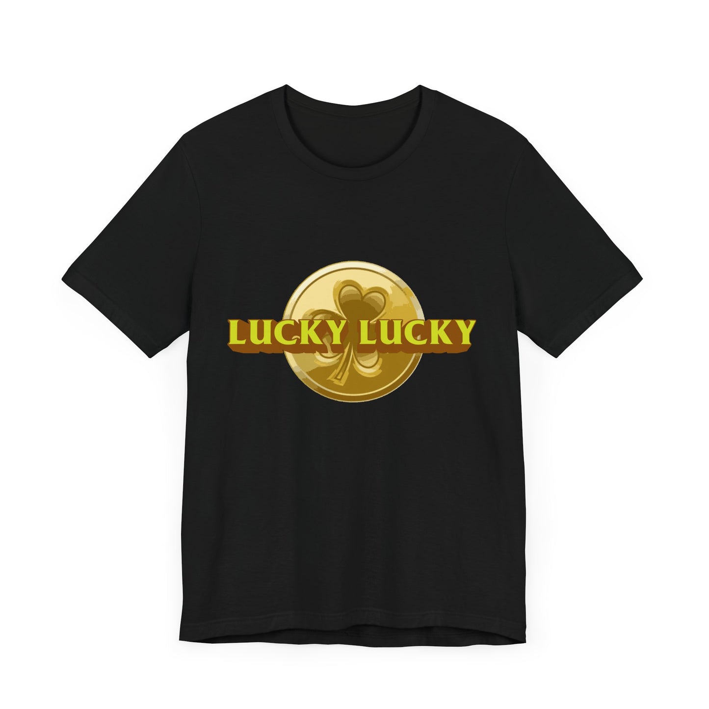 Lucky Lucky Unisex Short Sleeve Tee - Perfect for Celebrations & Good Vibes