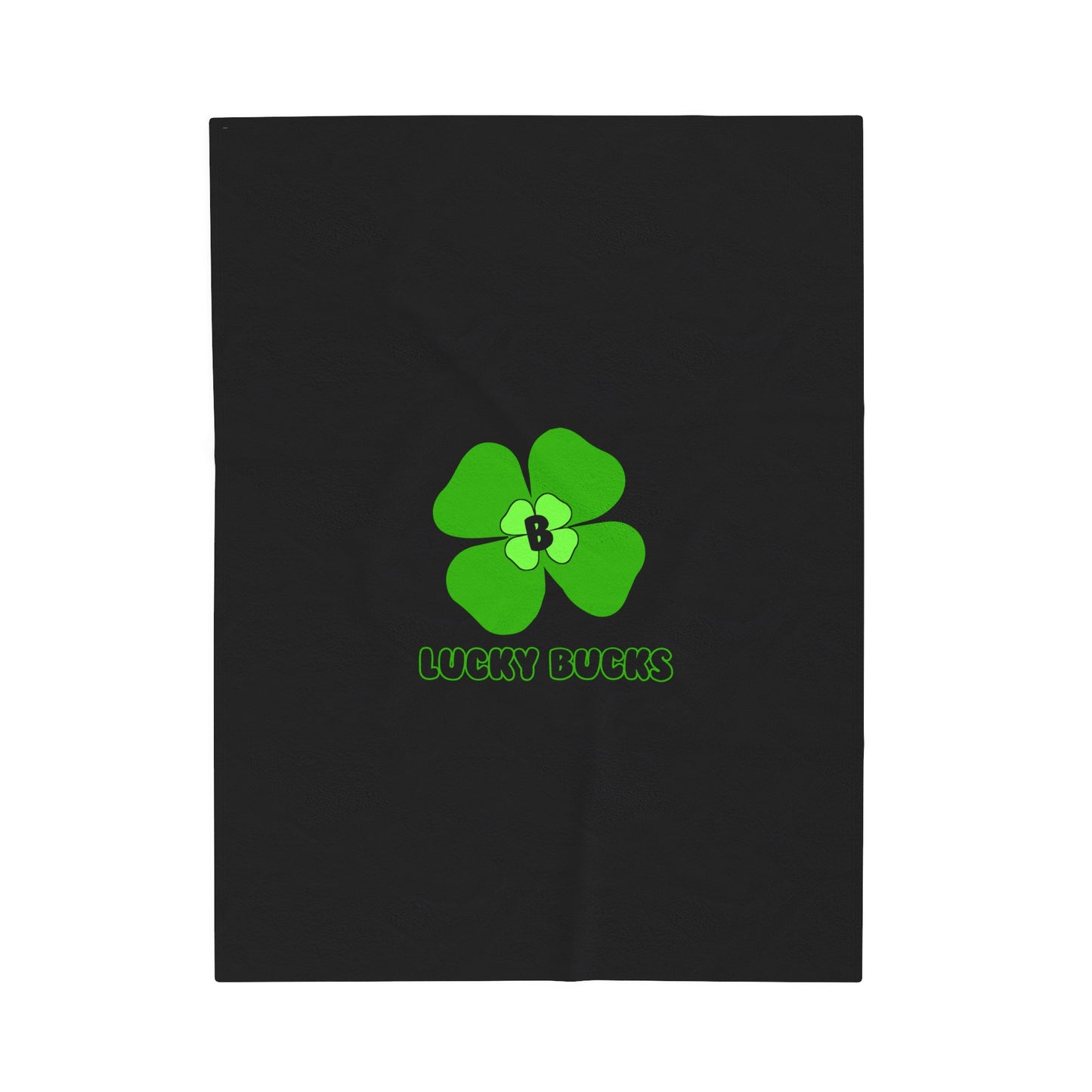 Lucky Bucks Velveteen Plush Blanket