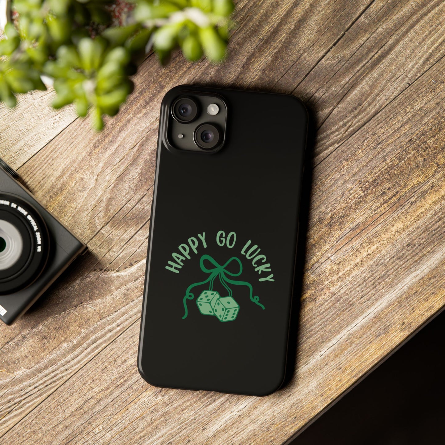 Happy Go Lucky Slim Phone Cases