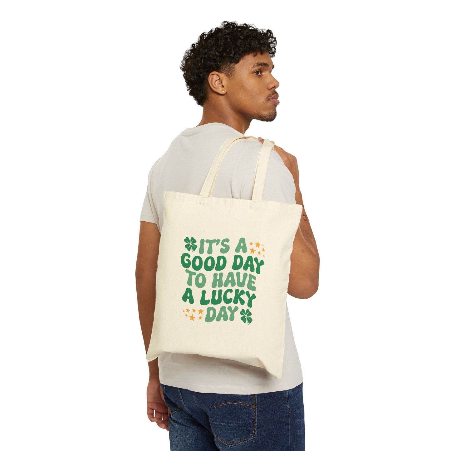 Lucky Day Cotton Canvas Tote Bag