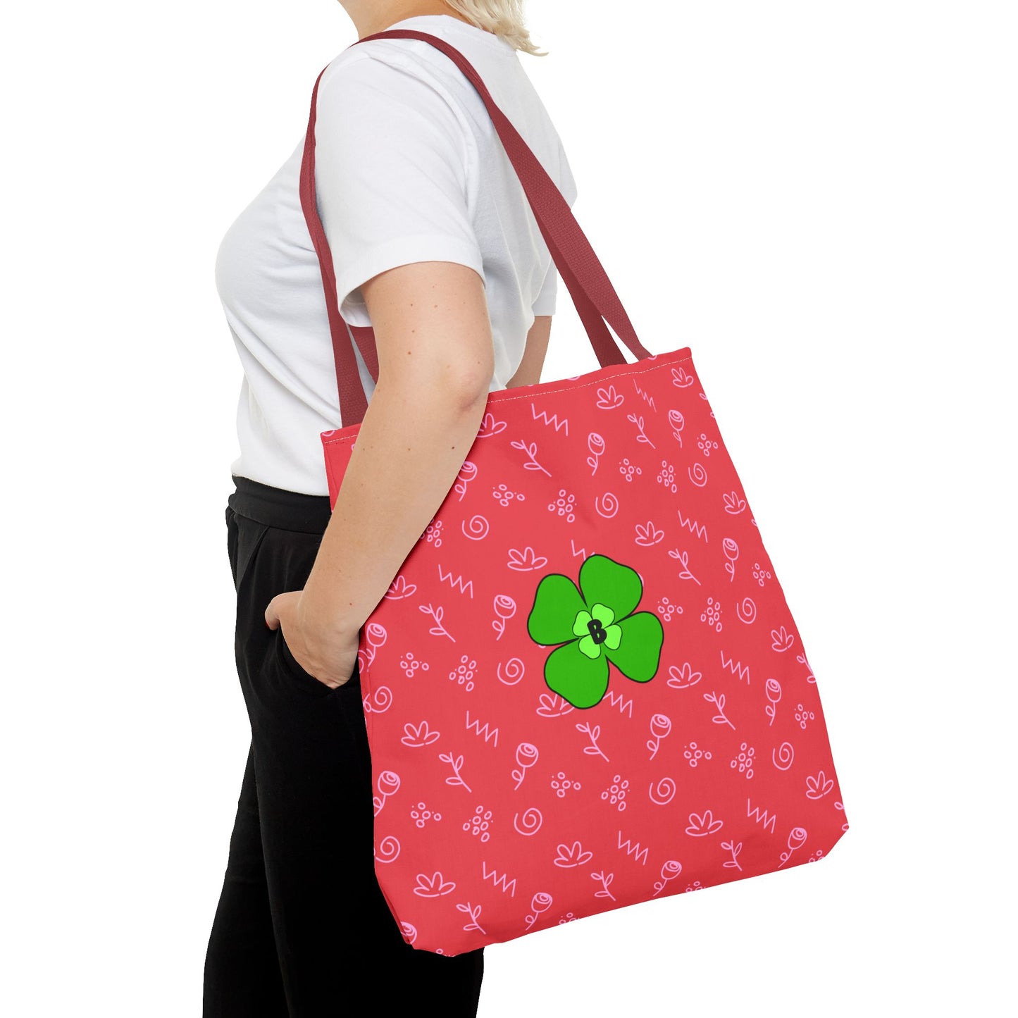 Bright Floral Tote Bag - Eco-Friendly Shopping & Beach Companion