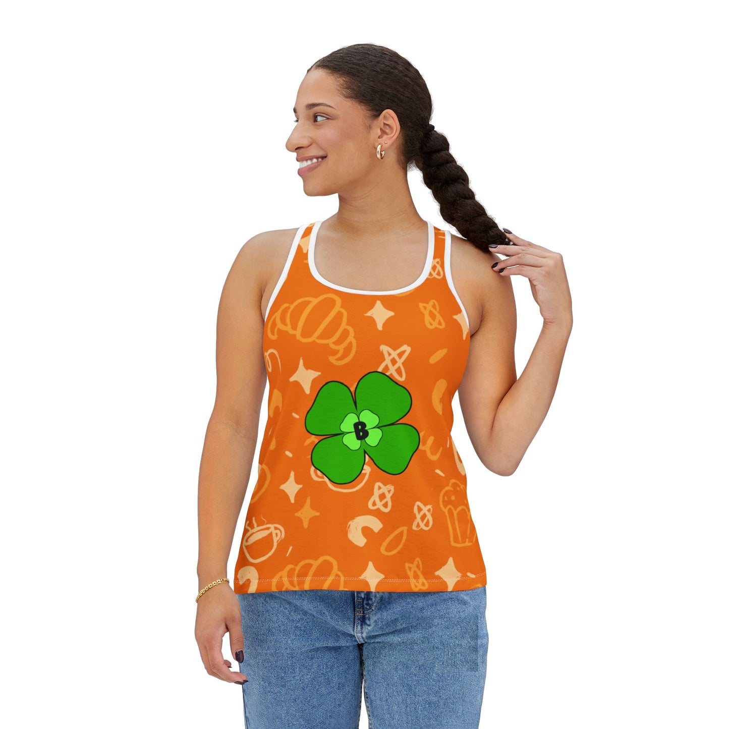 Playful Pattern Women's Tank Top - Perfect for Summer Fun