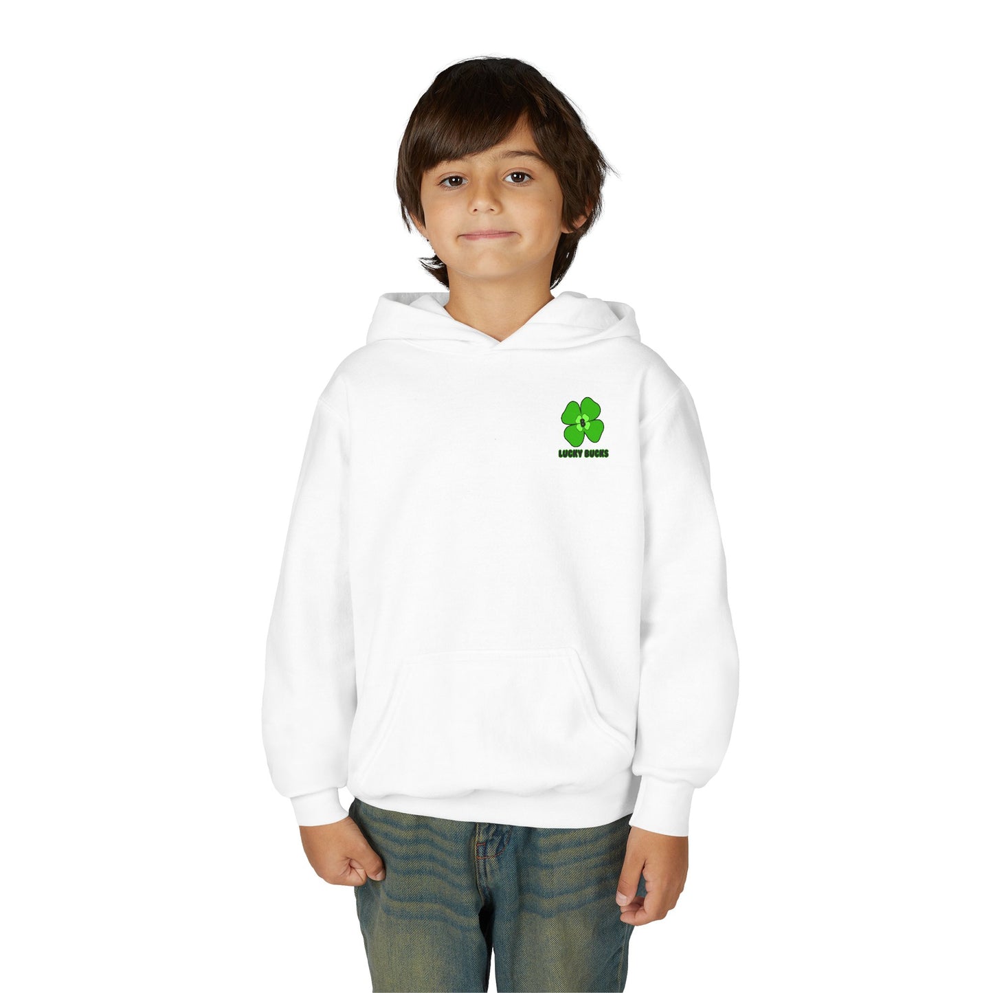 Youth Heavy Blend Hooded Sweatshirt with Lucky Clover Design, Perfect for St. Patrick's Day, Youth Hoodies, Cozy Sweatshirt, Casual [...]