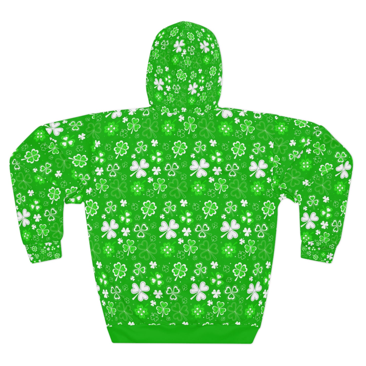 Lucky Bucks Floral Hoodie | Unisex St. Patrick's Day Pullover, Spring Fashion, Cozy Sweatshirt, Green Floral Design, Gift Idea