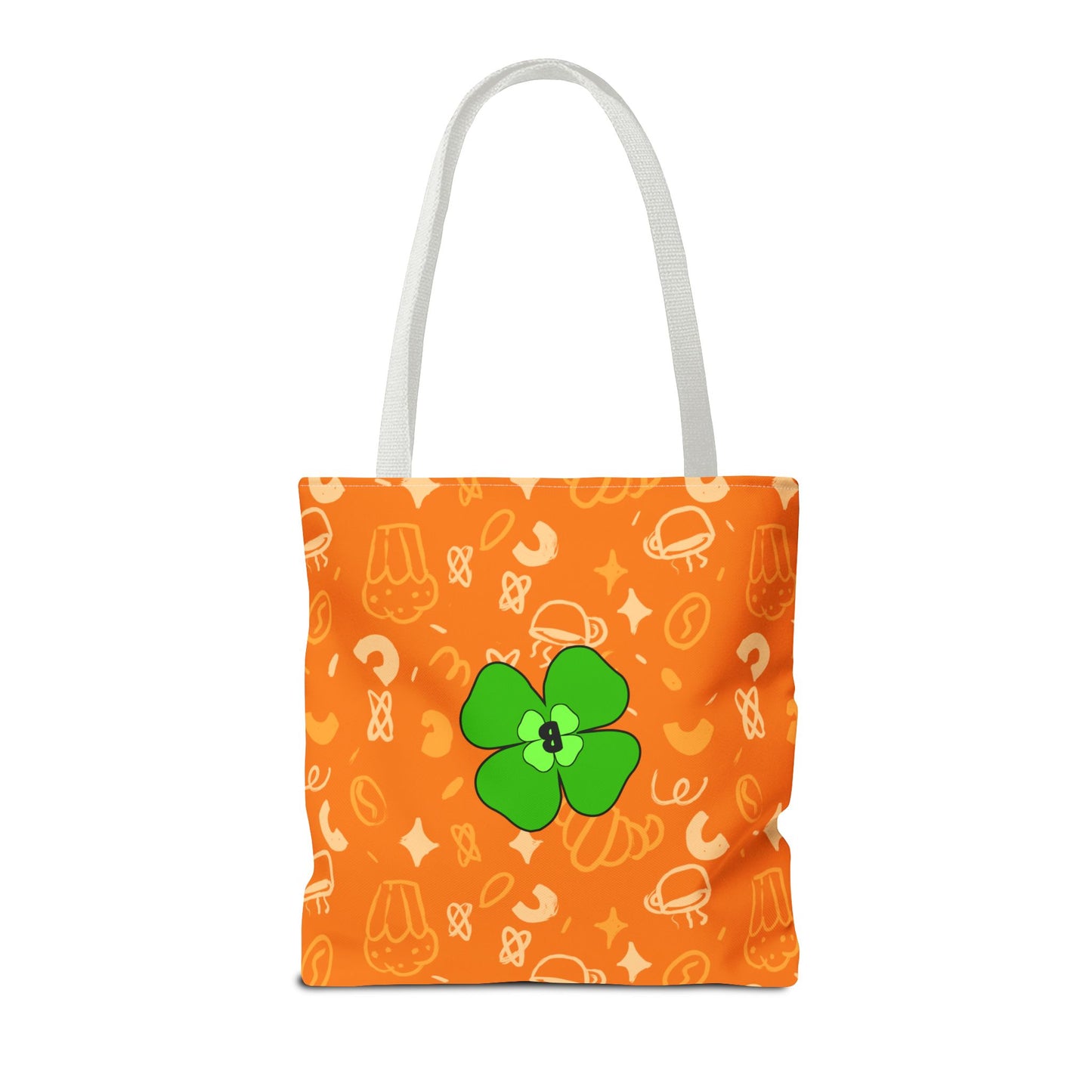 Whimsical Orange Clover Tote Bag - Perfect for St. Patrick's Day Celebrations