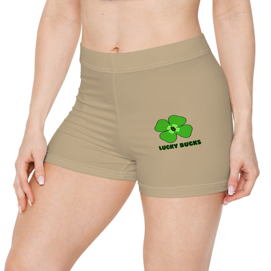 Lucky Ducks Women's Shorts - Trendy Sportswear, Summer Fashion, Comfortable Activewear for Relaxation, Beach, Fitness, St. Patrick's Day