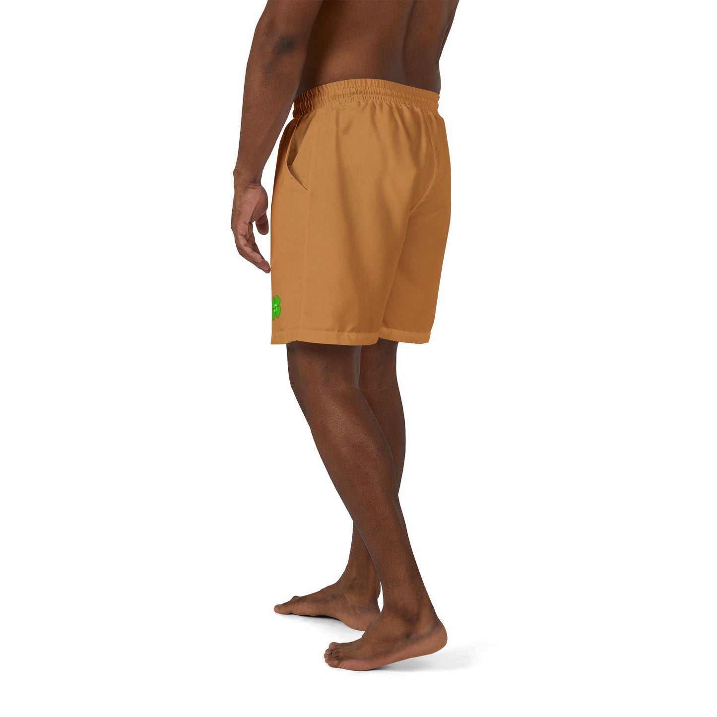 Eco-Friendly Unisex Swim Shorts with Floral Design