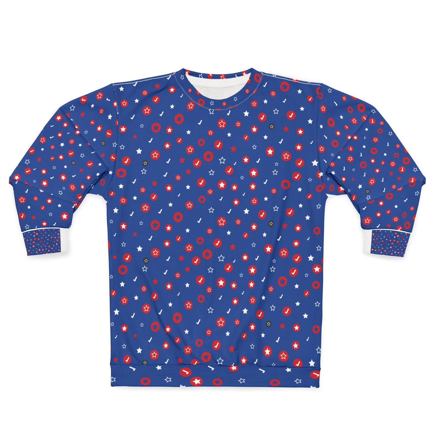 Stars & Circles Unisex Sweatshirt - Cozy Stylish Casual Wear for Holidays