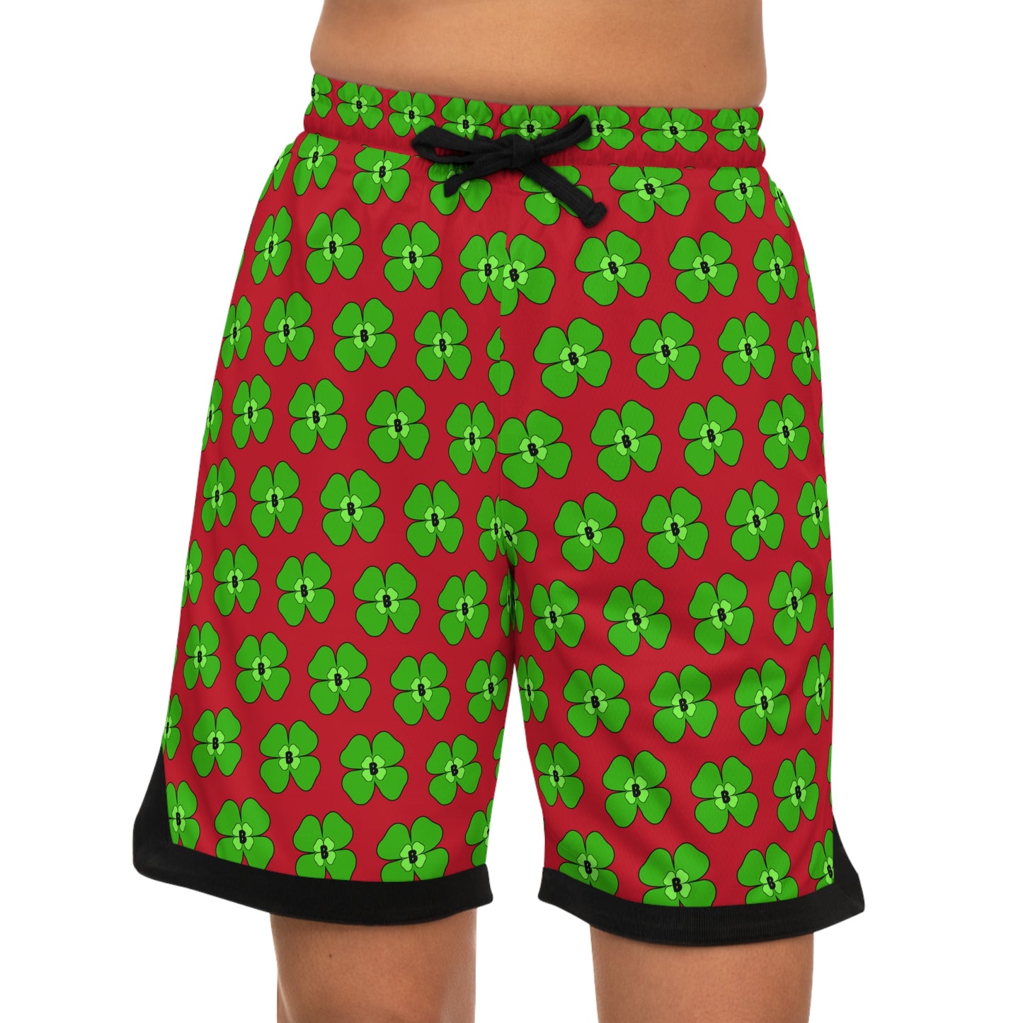 Lucky Bucks Vibrant Floral Basketball Shorts