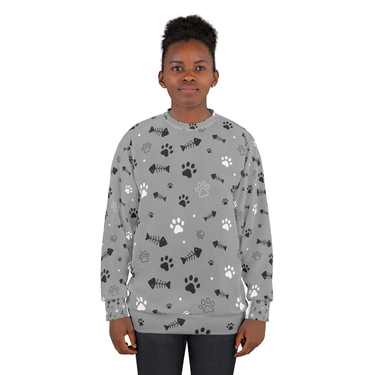 Paw Print Unisex Sweatshirt - Cozy Animal Lover Gift