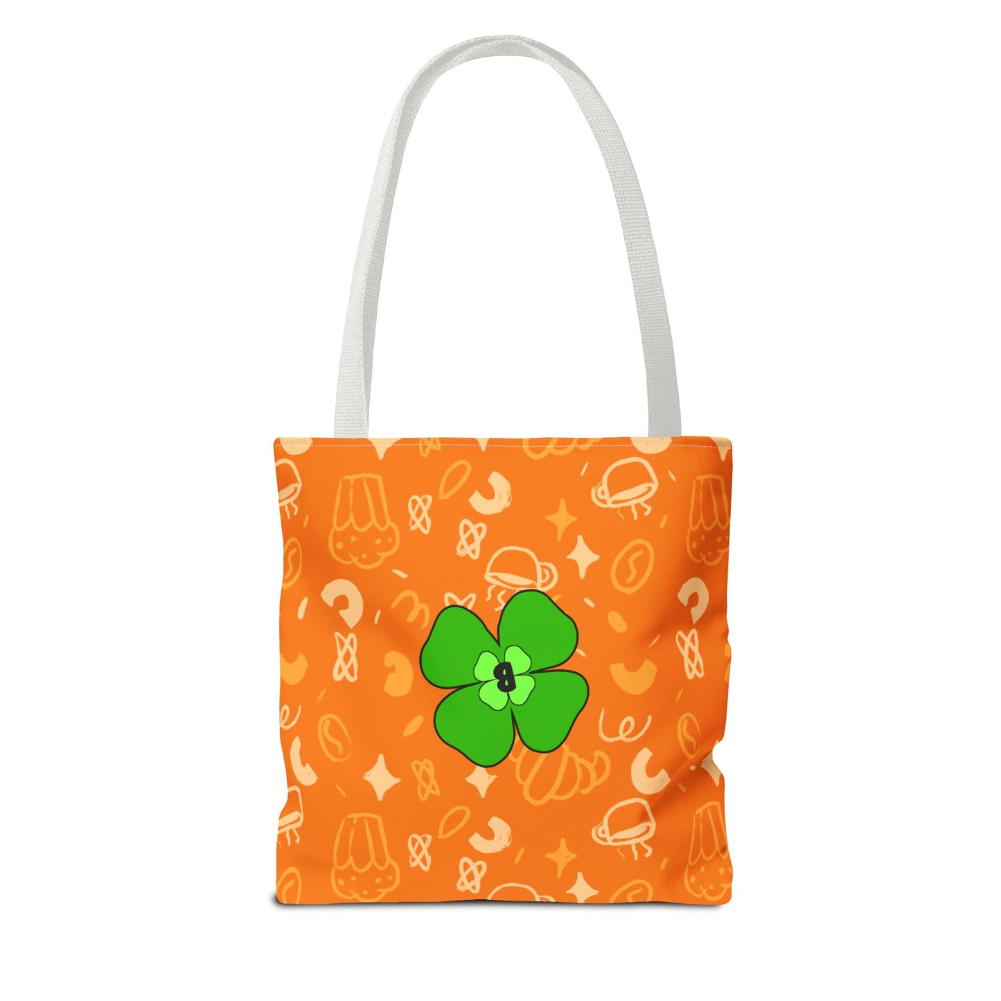 Whimsical Orange Clover Tote Bag - Perfect for St. Patrick's Day Celebrations