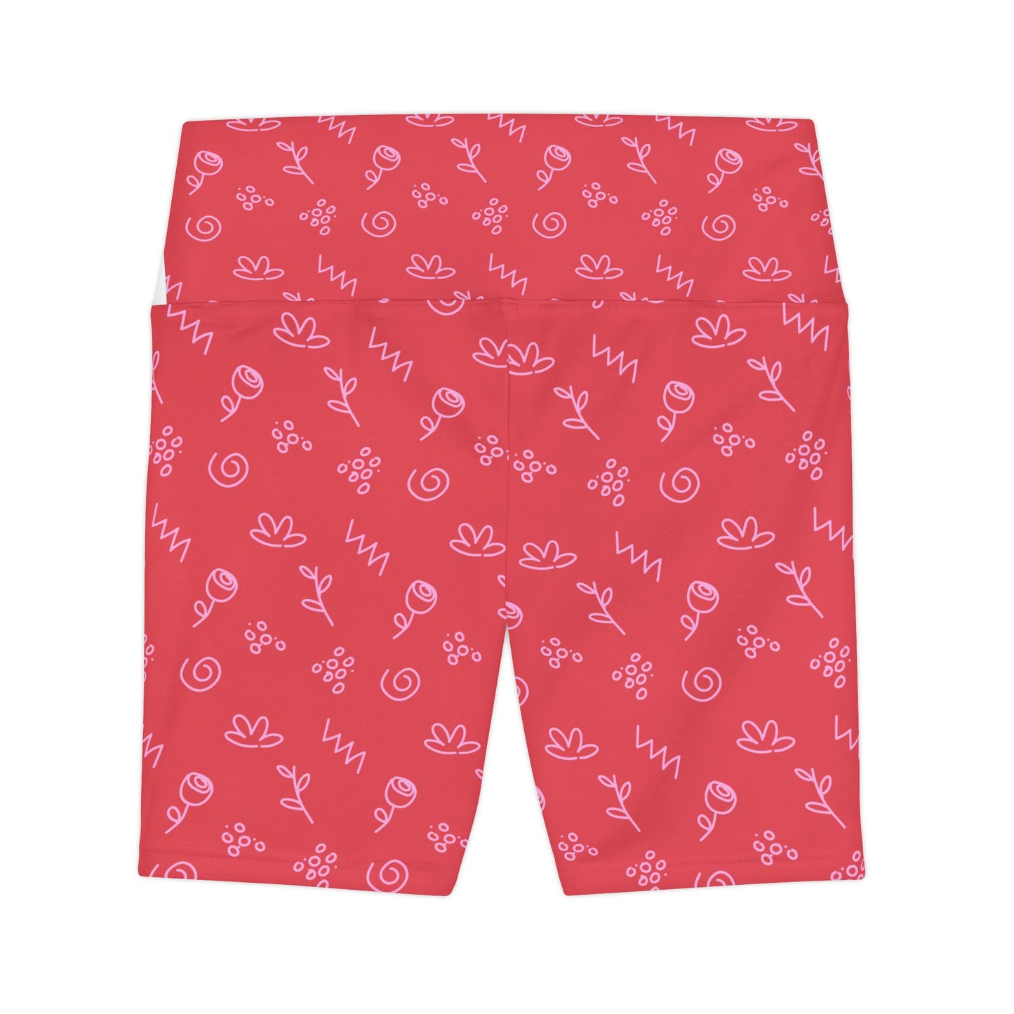 Floral Print Women's Workout Shorts - Comfy Activewear for Fitness & Leisure