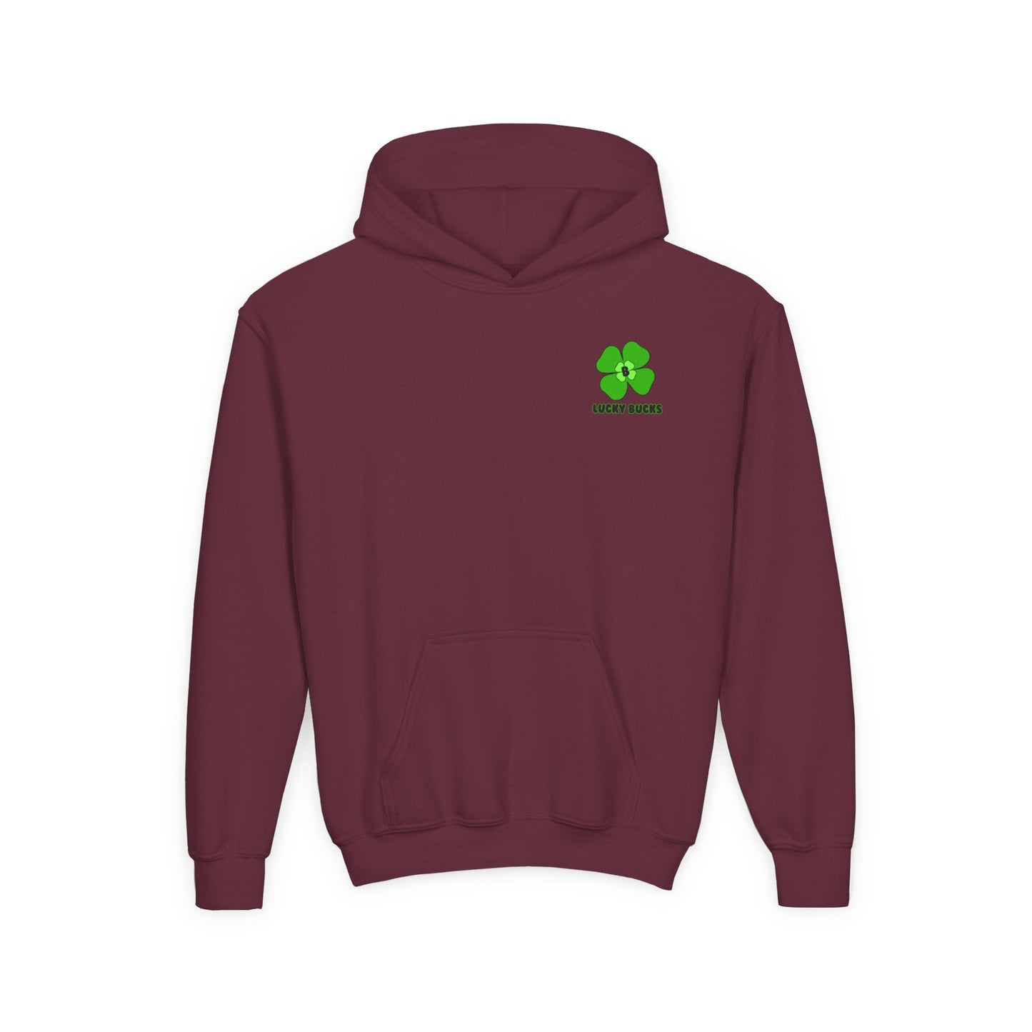 Youth Heavy Blend Hooded Sweatshirt with Lucky Clover Design, Perfect for St. Patrick's Day, Youth Hoodies, Cozy Sweatshirt, Casual [...]