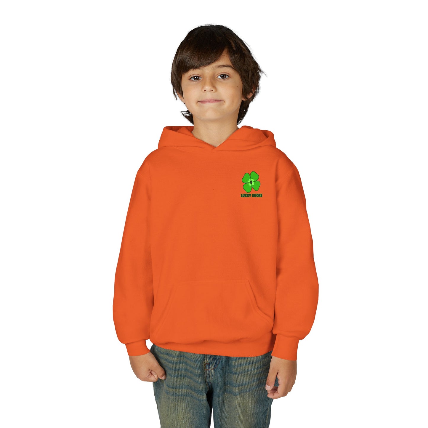 Youth Heavy Blend Hooded Sweatshirt with Lucky Clover Design, Perfect for St. Patrick's Day, Youth Hoodies, Cozy Sweatshirt, Casual [...]