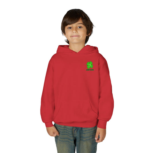 Youth Heavy Blend Hooded Sweatshirt with Lucky Clover Design, Perfect for St. Patrick's Day, Youth Hoodies, Cozy Sweatshirt, Casual [...]