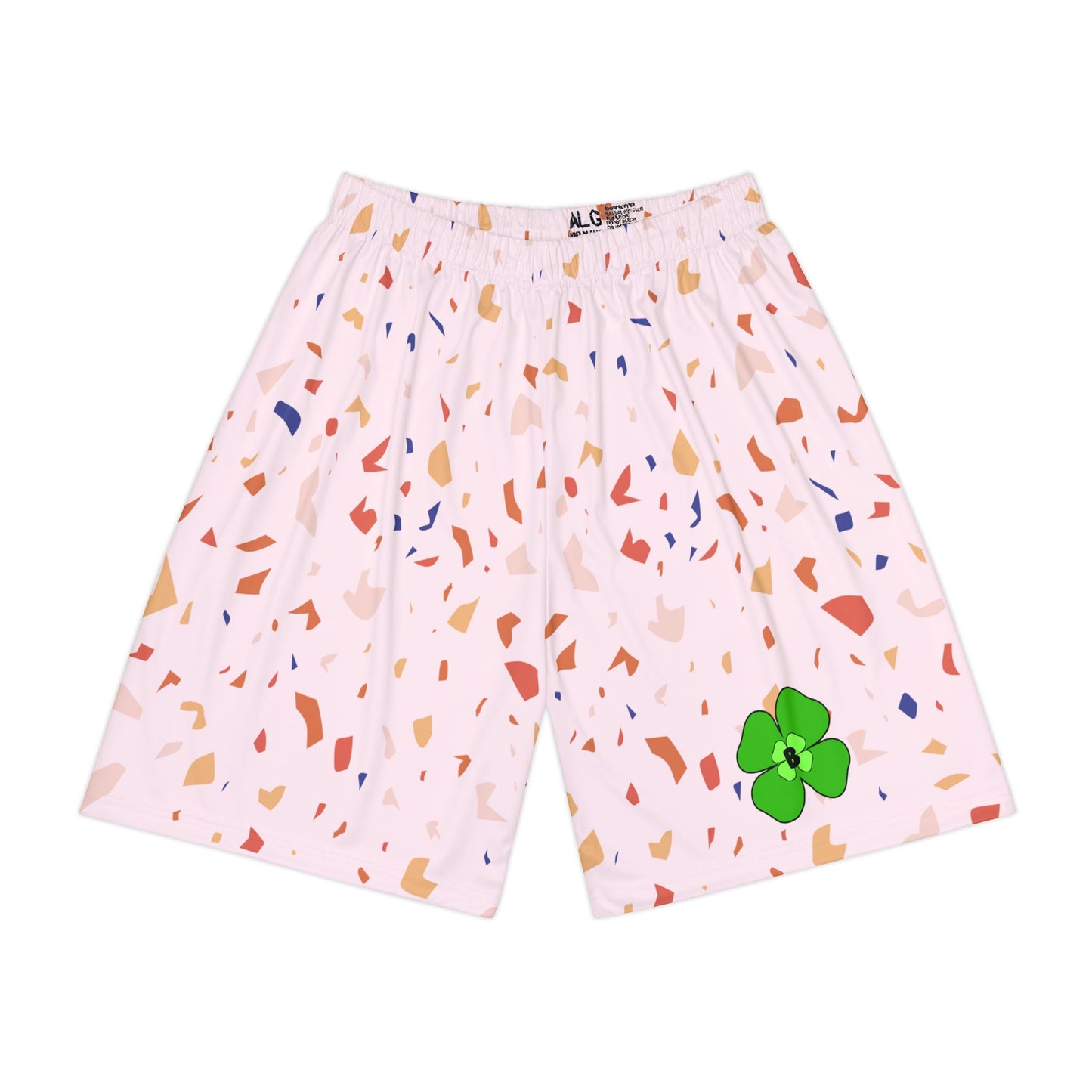 Men’s Sports Shorts with Vibrant Confetti Design - Perfect for Summer Activities