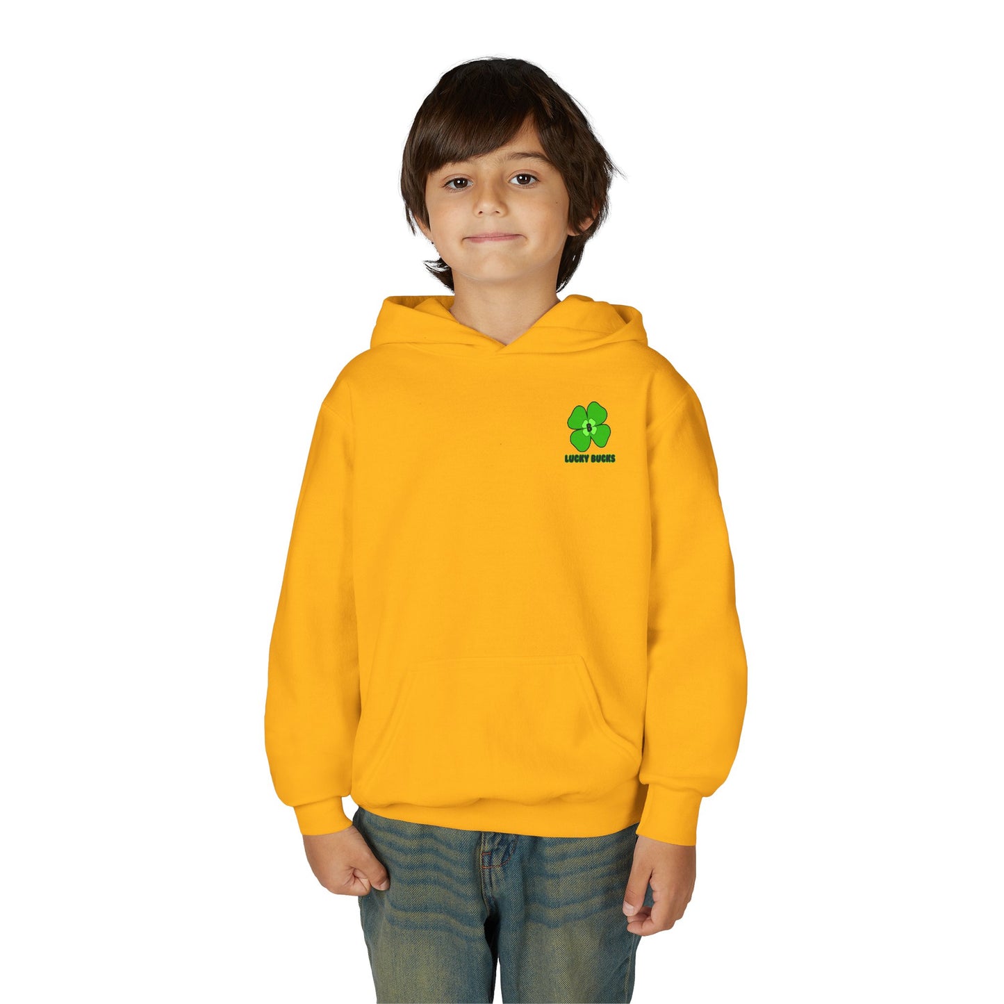 Youth Heavy Blend Hooded Sweatshirt with Lucky Clover Design, Perfect for St. Patrick's Day, Youth Hoodies, Cozy Sweatshirt, Casual [...]