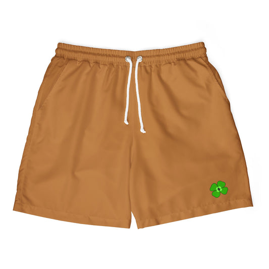 Eco-Friendly Unisex Swim Shorts with Floral Design