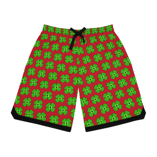 Lucky Bucks Vibrant Floral Basketball Shorts